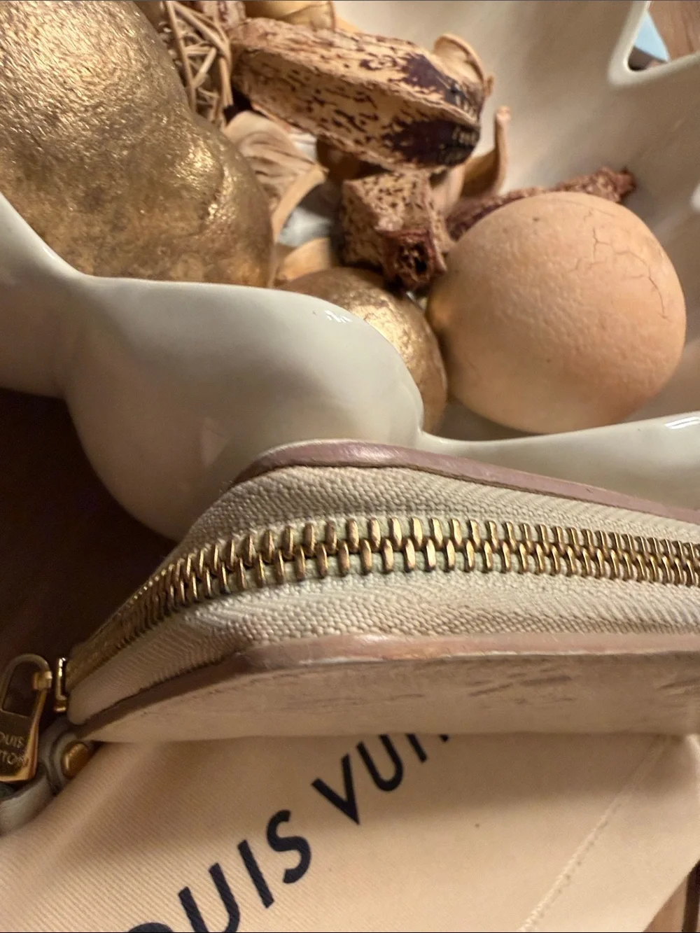 Louis Vuitton Empreinte Cream Wallet